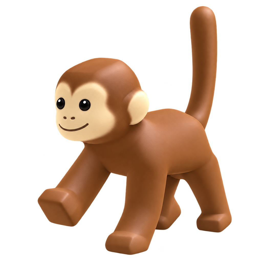 Foggy Monke, stoic pose sticker